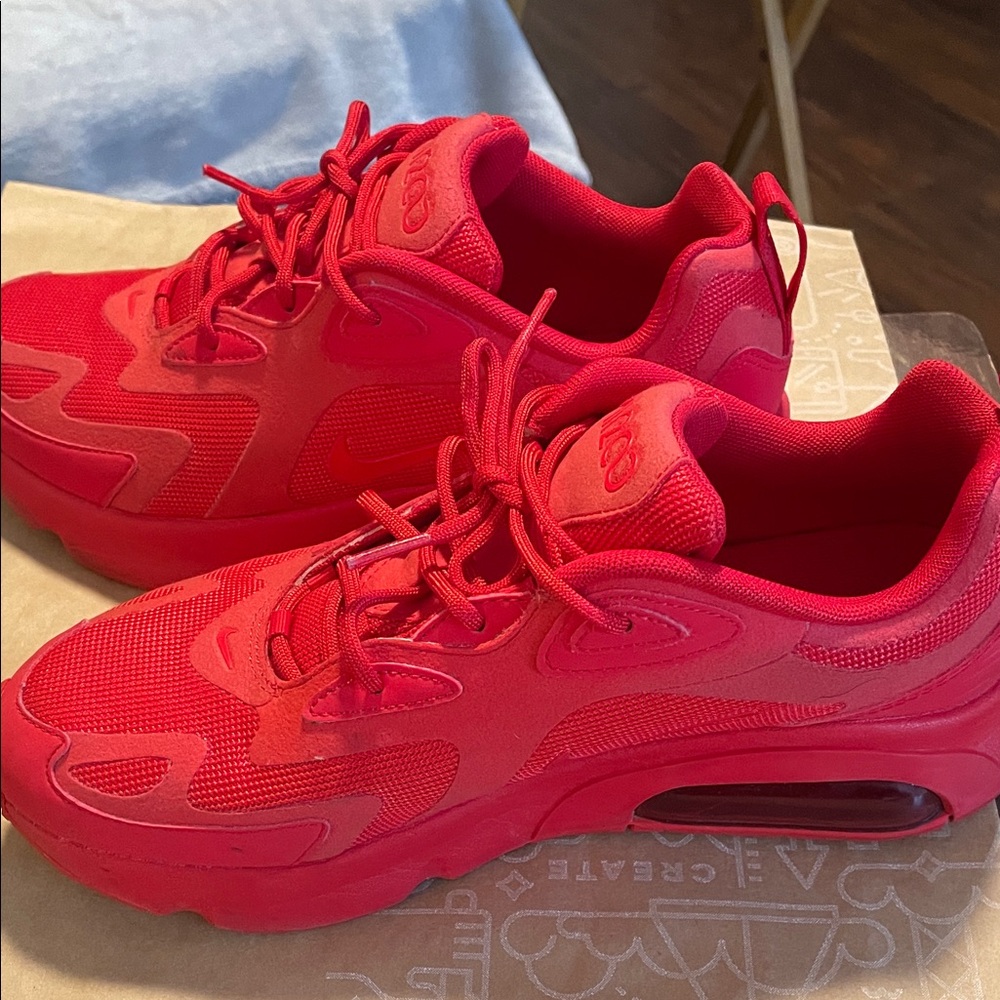 Nike Red Athletic Shoes 
Air Zoom